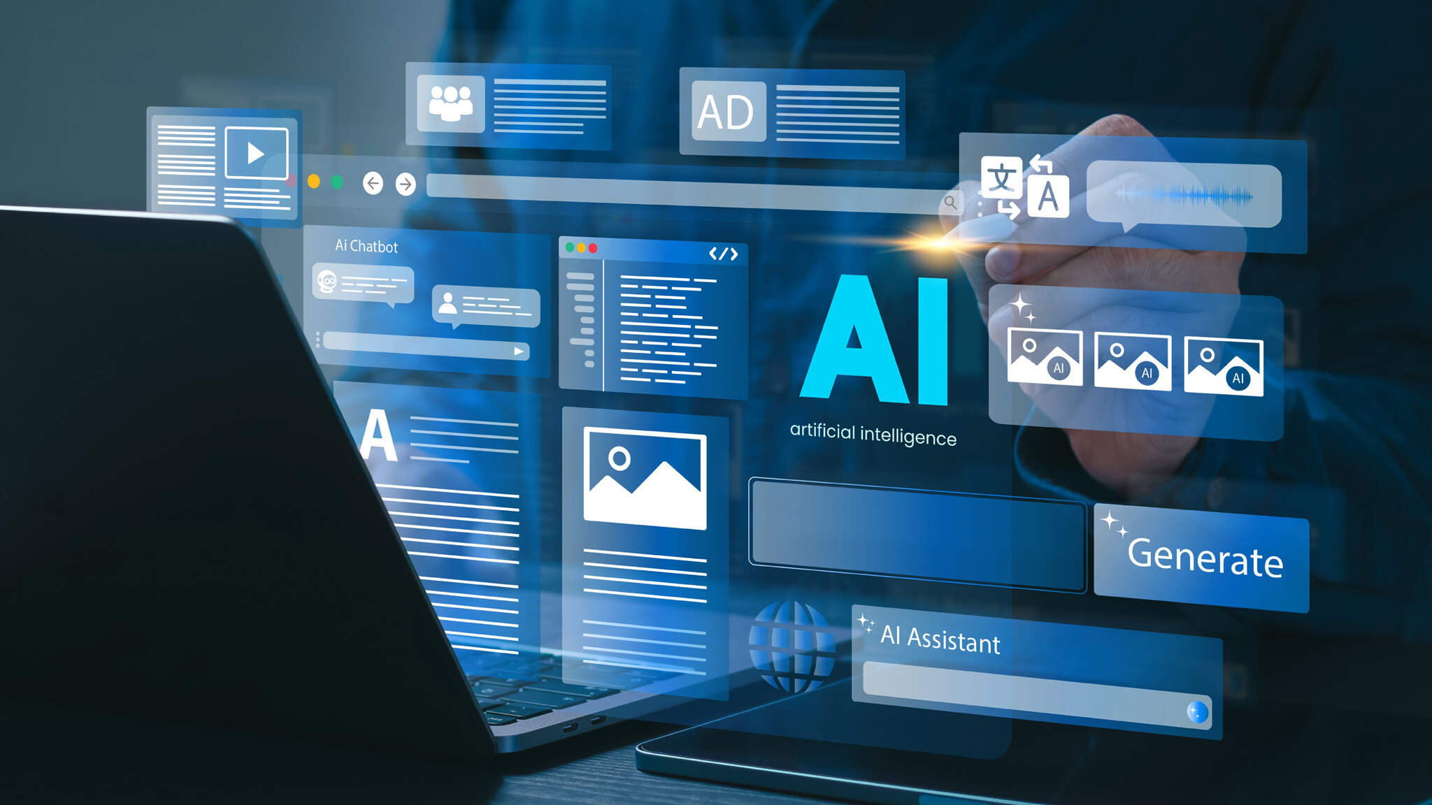 La poursuite des recherches sur l'Intelligence Artificielle permettra d'obtenir une nouvelle gamme d'applications. Les entreprises comme DACHSER doivent trouver le bon équilibre entre l'utilisation d'applications d'IA standardisées et les développements internes. La poursuite des recherches sur l'Intelligence Artificielle permettra d'obtenir une nouvelle gamme d'applications. Les entreprises comme DACHSER doivent trouver le bon équilibre entre l'utilisation d'applications d'IA standardisées et les développements internes.