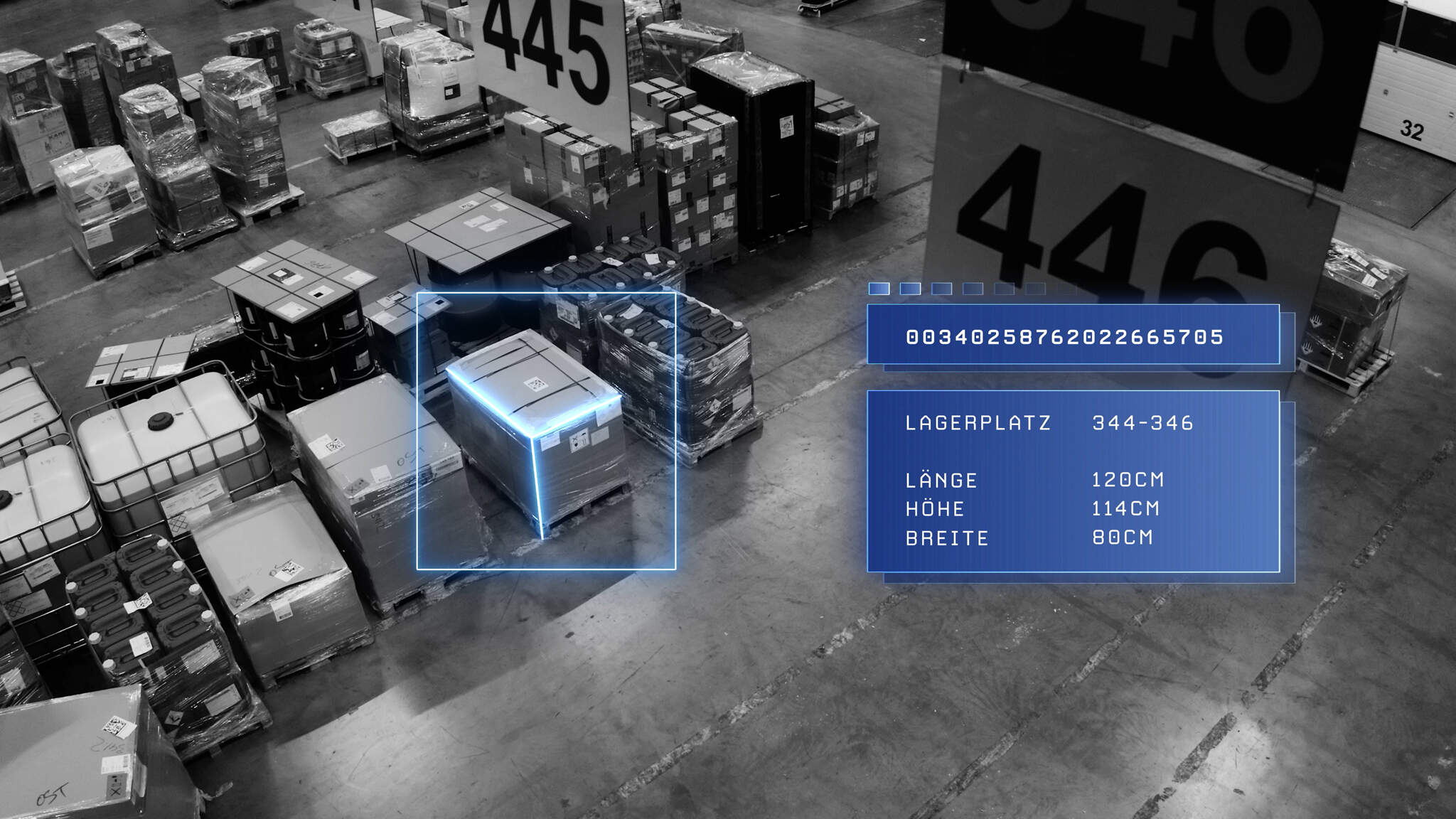 @ILO identifie, localise et mesure les marchandises en temps réel dans les entrepôts.