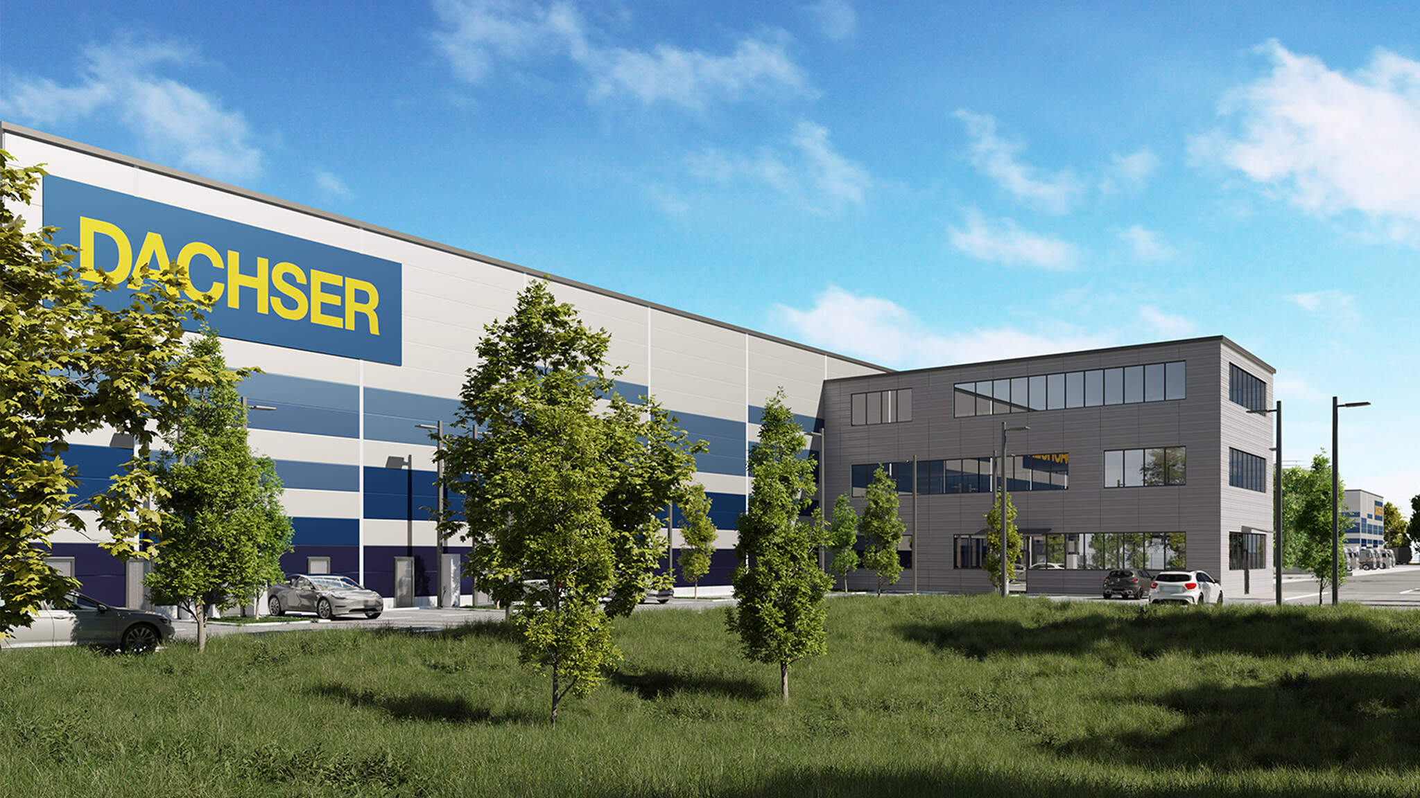 Le modèle du nouvel entrepôt prévu à Rastatt. Photo : DFI Real Estate